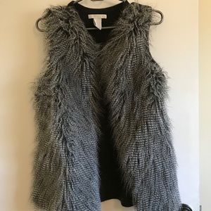 Faux fur vest